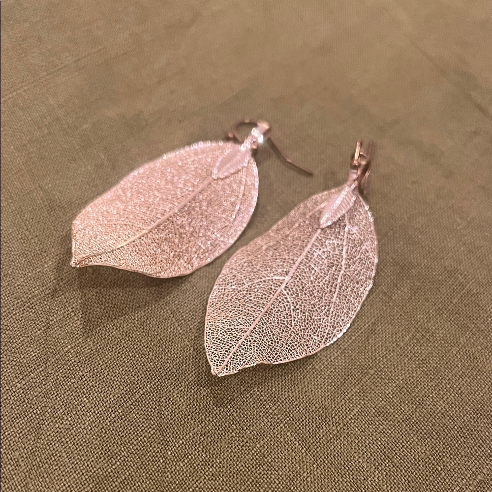 Elegant Leaf Design Earrings
